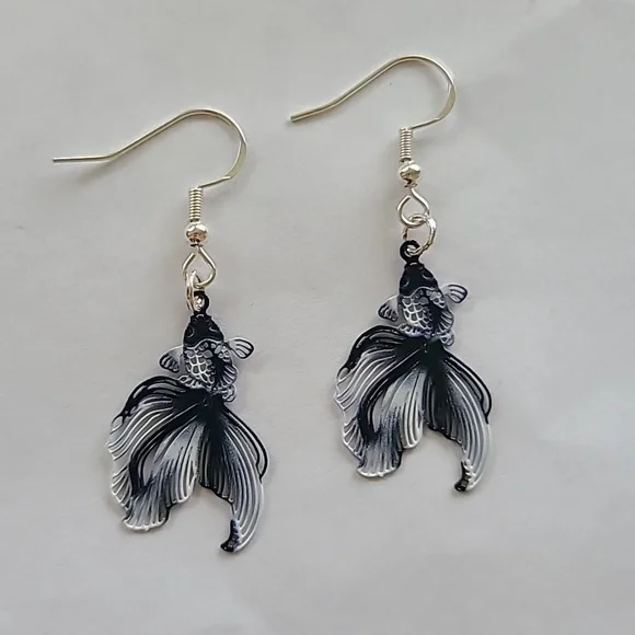 Hand Crafted Koi Fish Earrings - Picture 4 of 8